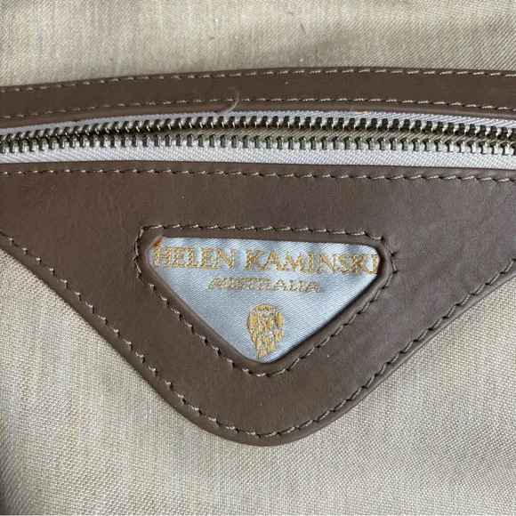 Helen Kaminski Australia Taupe Color 100% Leather Large Tote - Picture 7 of 15